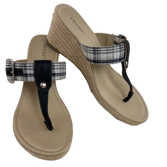 Dexter black & thong espadrilles - Picture 1 of 7